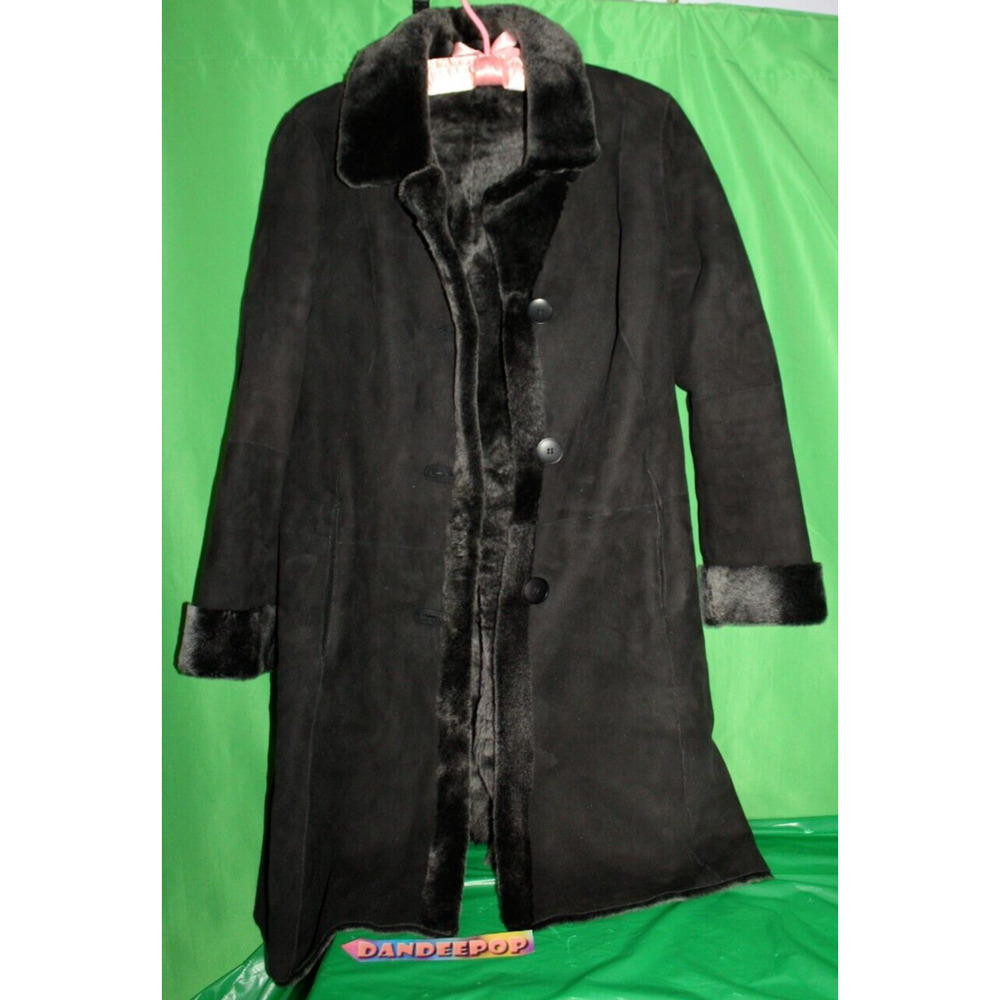 HSO Canada Saks Fur Salon Zzghetti Genuine Spanish Shearling Coat XS 41602062